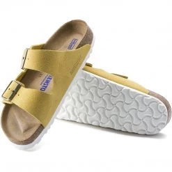 Birkenstock Men Arizona Soft Footbed Suede Leather