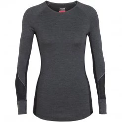 Icebreaker Women's BodyfitZone Merino 260 Zone Long Sleeve Crewe Thermal Top