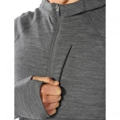 Icebreaker Men's Merino Quantum II Long Sleeve Zip Hood Jacket
