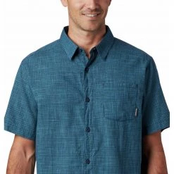 Columbia Men's Under Exposure Yarn-Dye Short Sleeve Shirt - Clearance