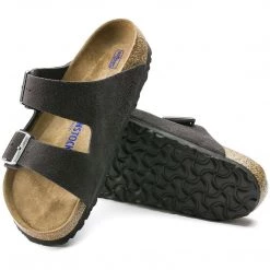 Birkenstock Men Arizona Soft Footbed Suede Leather