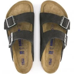 Birkenstock Men Arizona Soft Footbed Suede Leather