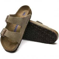 Birkenstock Men Arizona Soft Footbed Suede Leather