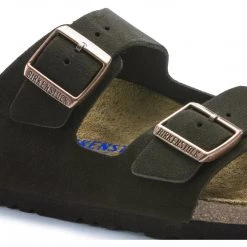 Birkenstock Men Arizona Soft Footbed Suede Leather