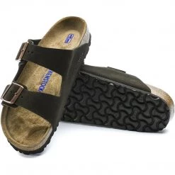 Birkenstock Men Arizona Soft Footbed Suede Leather