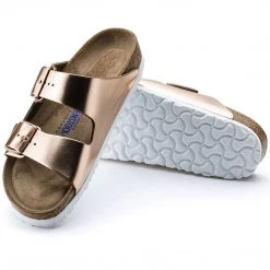 Birkenstock Men Arizona Soft Footbed Natural Leather