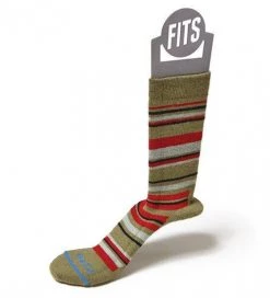 FITS Medium Hiker Striped Crew Socks