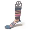 FITS Medium Hiker Striped Crew Socks