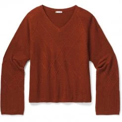 Smartwool Women's Shadow Pine Cable V-Neck Sweater - Clearance