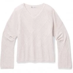 Smartwool Women's Shadow Pine Cable V-Neck Sweater - Clearance