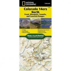 National Geographic Maps Camp & Hike Trails Illustrated Map: Colorado 14ers North (Sawatch, Mosquito, And Front Ranges)