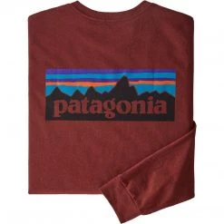 Patagonia Men's Long-Sleeved P-6 Logo Responsibili-Tee