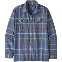 Patagonia Men's Long-Sleeved Organic Cotton Midweight Fjord Flannel Shirt - Clearance