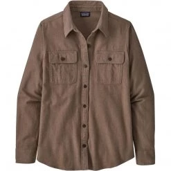 Patagonia Women's Long-Sleeved Organic Cotton Midweight Fjord Flannel Shirt - Clearance