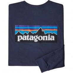 Patagonia Men's Long-Sleeved P-6 Logo Responsibili-Tee