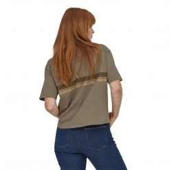 Patagonia Women's Ridge Rise Stripe Organic Easy Cut Tee