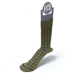 FITS Women's Cable Knit Crew Socks