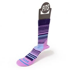 FITS Women's Casual Infinity Stripe Crew Socks