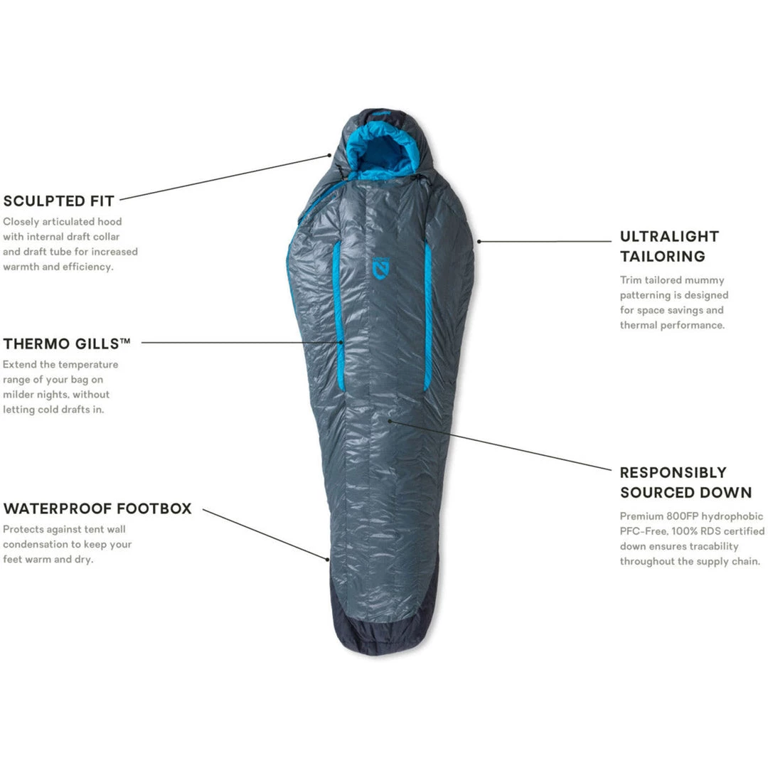 NEMO Equipment Camp & Hike Women's Kayu 30 Down Sleeping Bag - Regular 7 NEMO Equipment Camp & Hike Women's Kayu 30 Down Sleeping Bag - Regular